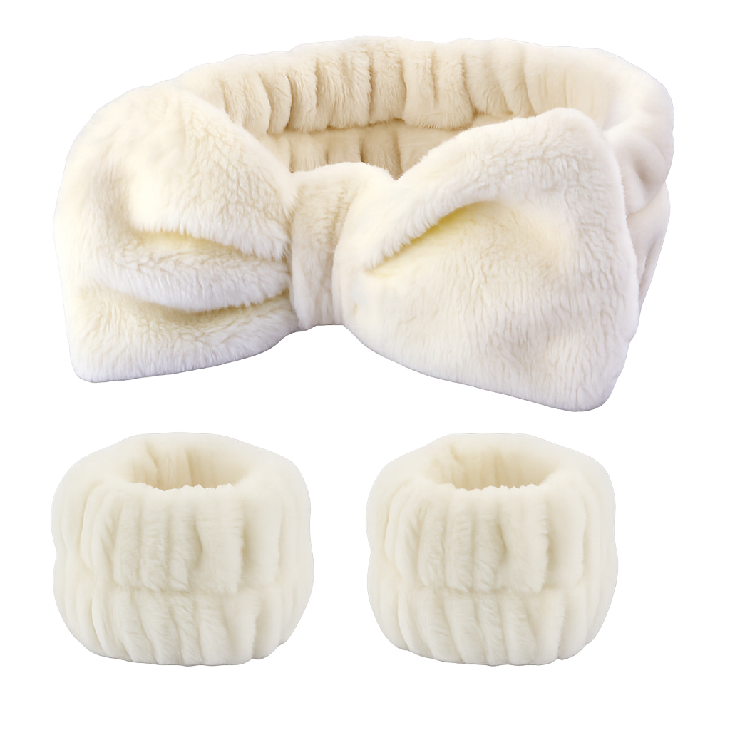 Rinsenity Drip-Guard Set — Plush Bow Style