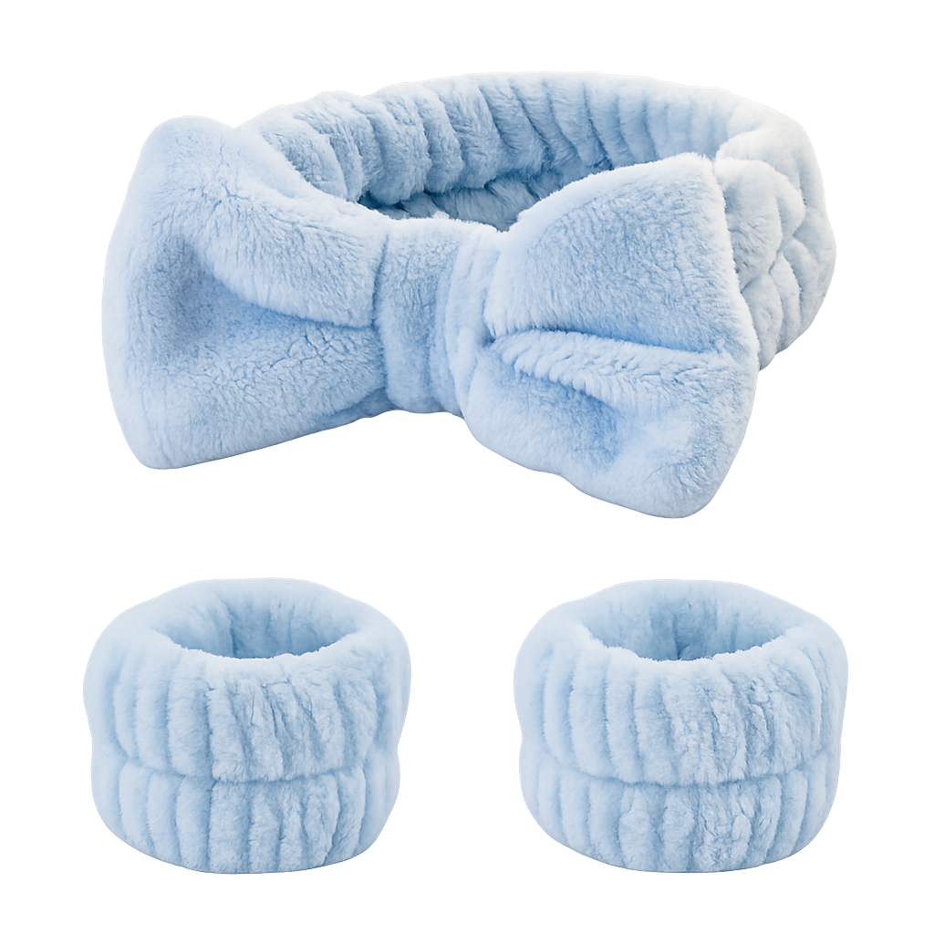 Rinsenity Drip-Guard Set — Plush Bow Style